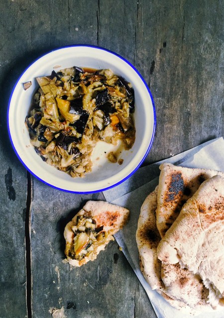 roast-aubergine-with-homemade-pitta-bread